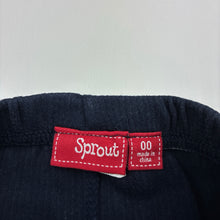 Load image into Gallery viewer, Boys Sprout, navy cotton pants / bottoms, elasticated, FUC, size 00,  