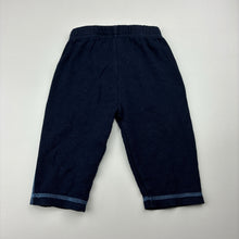 Load image into Gallery viewer, Boys Sprout, navy cotton pants / bottoms, elasticated, FUC, size 00,  