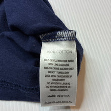 Load image into Gallery viewer, Boys Ollie's Place, navy cotton long sleeve tee / top, digger, EUC, size 3,  