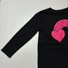 Load image into Gallery viewer, Girls Anko, black cotton long sleeve tee / top, EUC, size 3,  