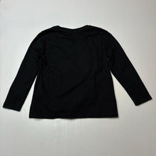 Load image into Gallery viewer, Girls Anko, black cotton long sleeve tee / top, EUC, size 3,  
