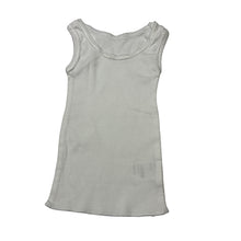 Load image into Gallery viewer, Unisex Anko, white cotton singlet top, GUC, size 0000,  