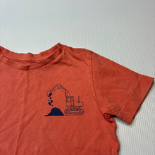 Load image into Gallery viewer, Boys Target, coral cotton tee / top, digger, FUC, size 3,  