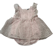 Load image into Gallery viewer, Girls Dymples, lined embroidered tulle romper dress, GUC, size 1,  
