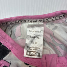 Load image into Gallery viewer, Girls Bonds, zip wondersuit / zippy / romper, ghosts, wash fade, FUC, size 00,  