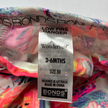 Load image into Gallery viewer, Girls Bonds, colourful zip wondersuit / zippy / romper, GUC, size 00,  