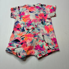 Load image into Gallery viewer, Girls Bonds, colourful zip wondersuit / zippy / romper, GUC, size 00,  