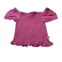 Load image into Gallery viewer, Girls Piping Hot, pink shirred cotton top, GUC, size 4,  
