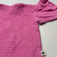 Load image into Gallery viewer, Girls Piping Hot, pink shirred cotton top, GUC, size 4,  