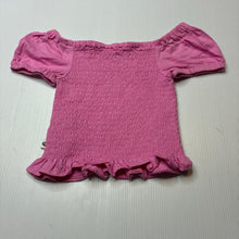 Load image into Gallery viewer, Girls Piping Hot, pink shirred cotton top, GUC, size 4,  