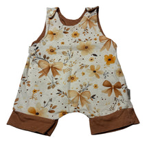 Load image into Gallery viewer, Girls Maxines Baby Creations, stretchy romper, handmade in Australia, GUC, size 0,  