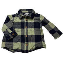 Load image into Gallery viewer, Boys Target, checked flannel cotton long sleeve shirt, GUC, size 000,  