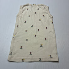 Load image into Gallery viewer, Unisex NATURE baby, organic cotton singlet top, lighthouse, EUC, size 3,  