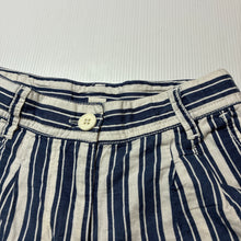 Load image into Gallery viewer, Girls Country Road, striped linen / cotton shorts, adjustable, GUC, size 3,  