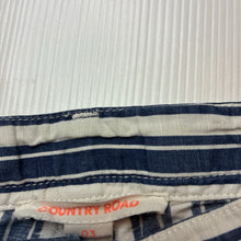 Load image into Gallery viewer, Girls Country Road, striped linen / cotton shorts, adjustable, GUC, size 3,  