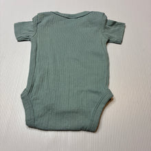 Load image into Gallery viewer, Unisex Anko, ribbed cotton bodysuit / romper, GUC, size 0000,  