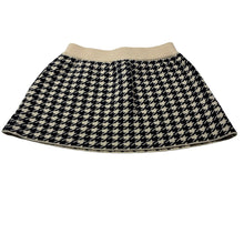Load image into Gallery viewer, Girls Seed, knitted cotton houndstooth skirt, elasticated, L: 22.5cm, EUC, size 3,  