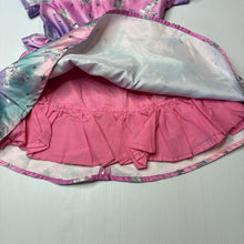 Load image into Gallery viewer, Girls lined, party dress, unicorns, no labels, armpit to armpit: 26.5cm, GUC, size 1, L: 44cm