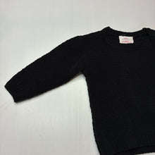 Load image into Gallery viewer, Girls Mango, black knitted sweater / jumper, GUC, size 2,  