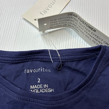Load image into Gallery viewer, Girls Favourites, cotton long sleeve tee / top, NEW, size 2,  