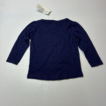 Load image into Gallery viewer, Girls Favourites, cotton long sleeve tee / top, NEW, size 2,  
