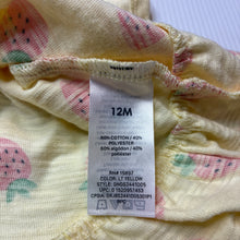 Load image into Gallery viewer, Girls Garanimals, soft feel lightweight casual dress, strawberries, EUC, size 12 months, L: 40cm