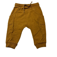 Load image into Gallery viewer, Boys M&amp;S, lightweight fleece lined casual pants, elasticated, GUC, size 0,  