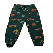 Load image into Gallery viewer, Unisex H&amp;M, fleece lined cotton casual pants, elasticated, Inside leg: 26cm, GUC, size 2,  