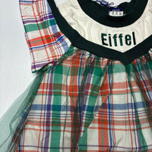 Load image into Gallery viewer, Girls BEIBEI DOUDING, checked cotton &amp; tulle dress, NEW, size 3, L: 55cm