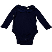 Load image into Gallery viewer, Girls GAP, navy ribbed cotton bodysuit / romper, GUC, size 1,  