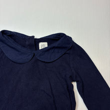 Load image into Gallery viewer, Girls GAP, navy ribbed cotton bodysuit / romper, GUC, size 1,  