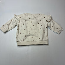 Load image into Gallery viewer, Girls Anko, fleece lined floral sweater / jumper, GUC, size 0,  