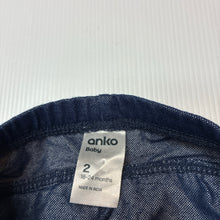 Load image into Gallery viewer, Girls Anko, lightweight stretchy ruffle leggings, Inside leg: 29cm, EUC, size 2,  