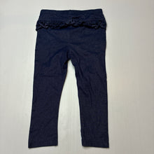 Load image into Gallery viewer, Girls Anko, lightweight stretchy ruffle leggings, Inside leg: 29cm, EUC, size 2,  