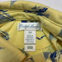 Load image into Gallery viewer, Boys Ralph Lauren, soft cotton polo shirt top, windsurf bear, EUC, size 1-2,  