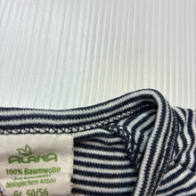 Load image into Gallery viewer, Unisex ALANA, striped organic cotton bodysuit / romper, EUC, size 00000-0000,  