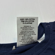 Load image into Gallery viewer, Unisex Sprout, navy cotton Christmas tee / top, EUC, size 1,  