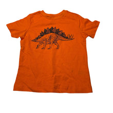 Load image into Gallery viewer, Boys Favourites, orange cotton tee / top, dinosaur, EUC, size 2,  