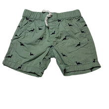 Load image into Gallery viewer, Boys Anko, embroidered cotton shorts, elasticated, dinosaurs, EUC, size 0,  