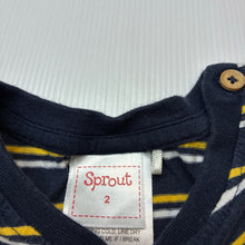 Load image into Gallery viewer, Boys Sprout, embroidered soft cotton tee / top, wash fade, FUC, size 2,  