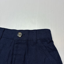 Load image into Gallery viewer, Boys Dymples, navy linen / cotton shorts, elasticated, EUC, size 00,  