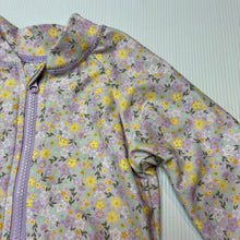 Load image into Gallery viewer, Girls Baby Berry, floral long sleeve swim one-piece, EUC, size 0,  