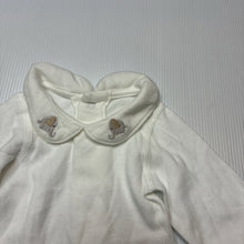 Load image into Gallery viewer, Unisex M&amp;S, embroidered soft cotton bodysuit / romper, elephants, EUC, size 00000,  