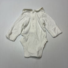 Load image into Gallery viewer, Unisex M&amp;S, embroidered soft cotton bodysuit / romper, elephants, EUC, size 00000,  