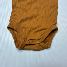 Load image into Gallery viewer, Unisex Anko, ribbed cotton bodysuit / romper, GUC, size 00,  