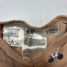 Load image into Gallery viewer, Girls H&amp;M, Disney Mickey &amp; Minnie Mouse cotton romper, EUC, size 000,  