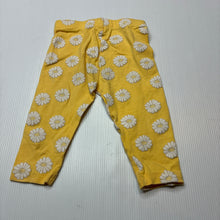 Load image into Gallery viewer, Girls Dymples, yellow floral leggings / bottoms, FUC, size 00,  