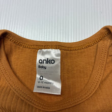 Load image into Gallery viewer, Unisex Anko, ribbed cotton bodysuit / romper, EUC, size 0,  