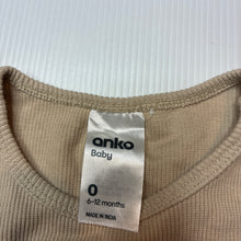 Load image into Gallery viewer, Unisex Anko, ribbed stretchy bodysuit / romper, EUC, size 0,  