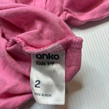 Load image into Gallery viewer, Girls Anko, cotton long sleeve tee / top, GUC, size 2,  